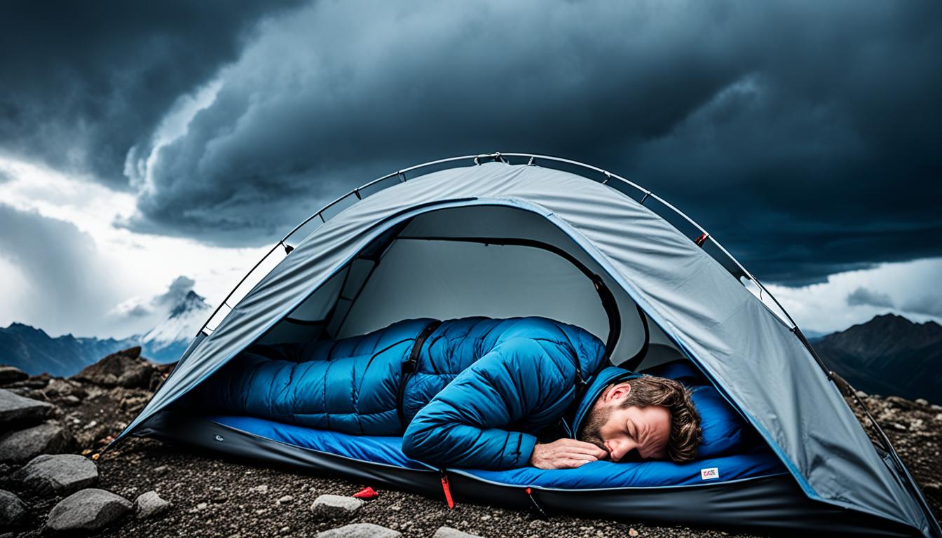 Are there health risks associated with sleeping in a height tent?