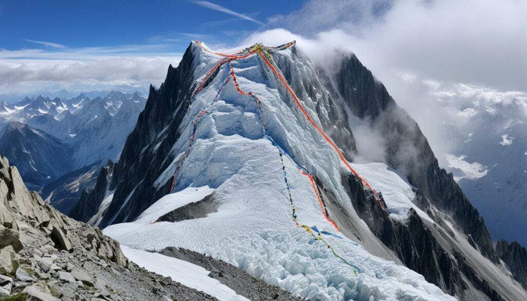 Climbing Mont Blanc routes