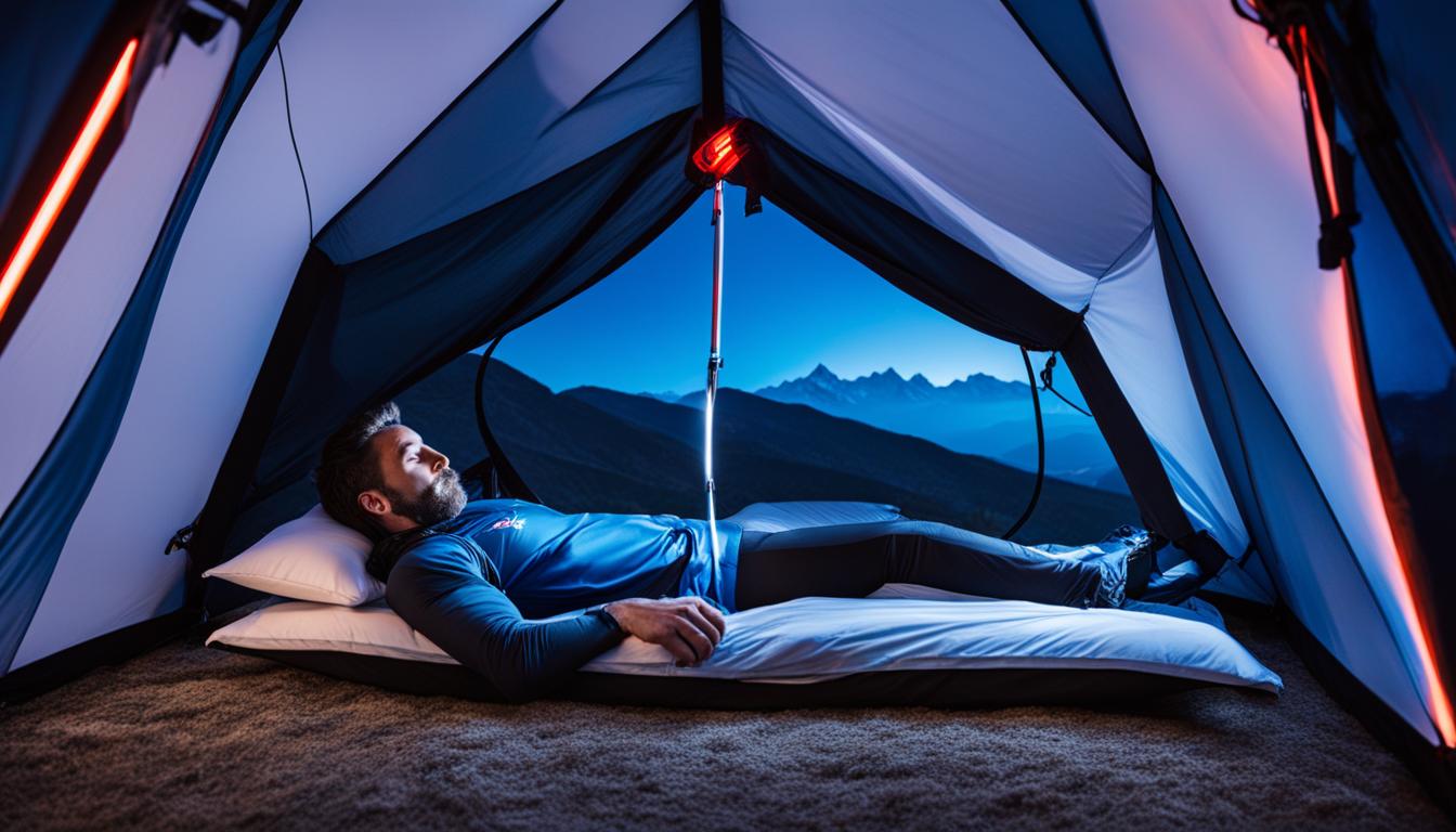 For which athletes is sleeping in a altitude height tent beneficial?