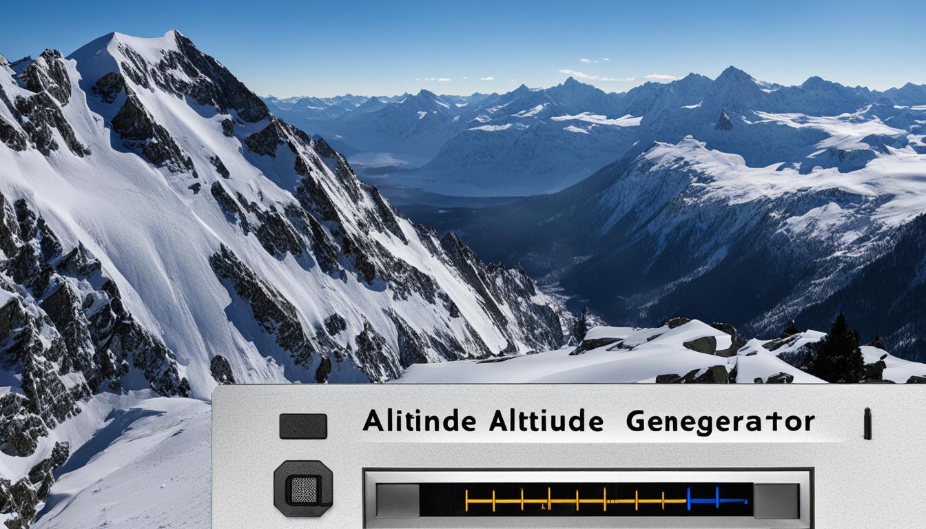 How much noise does an altitude generator make?